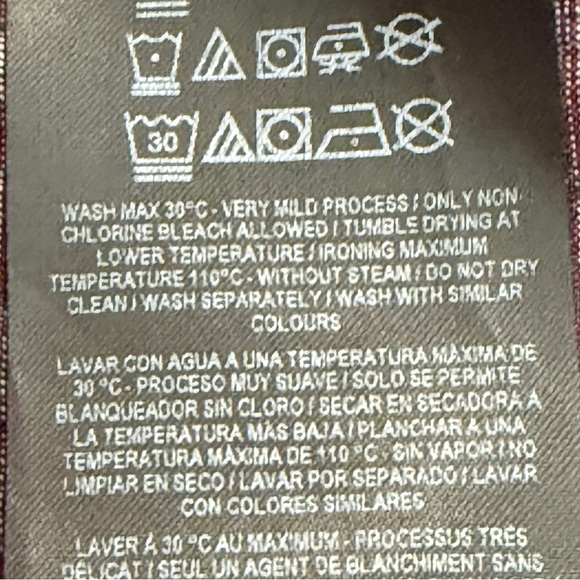 Guess Los Angeles Men's Short Sleeve Button Front Shirt Burgundy Size Large - Picture 7 of 7